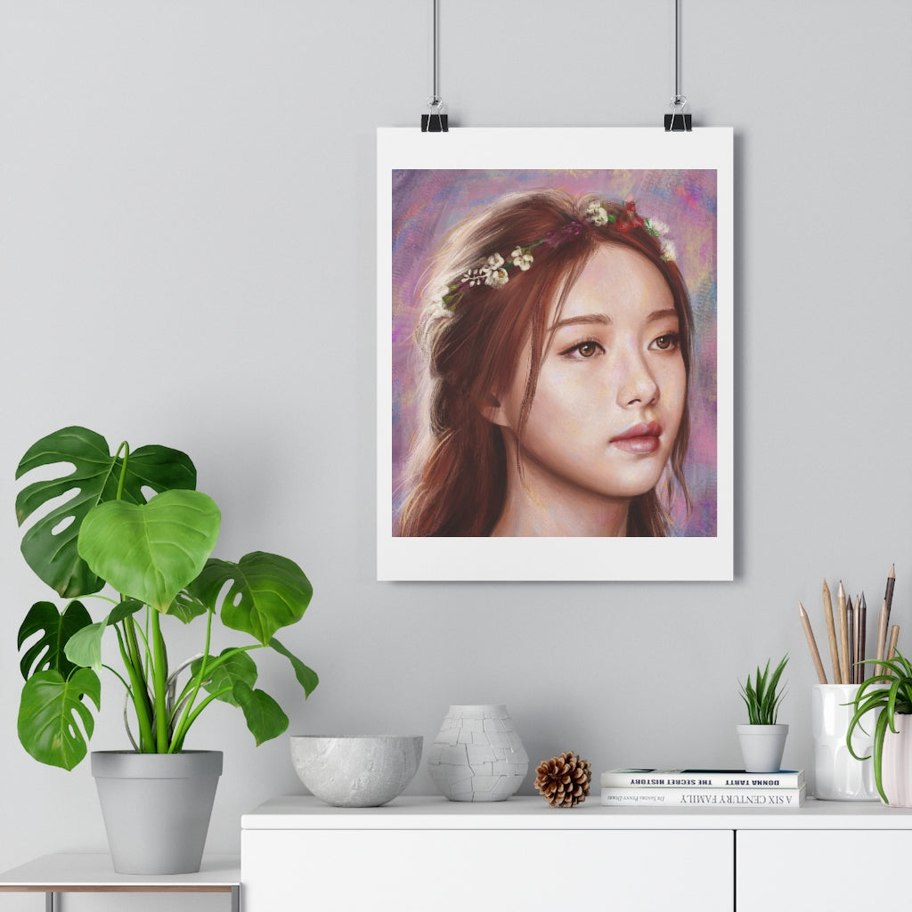 Flower crown - Giclée Art Print